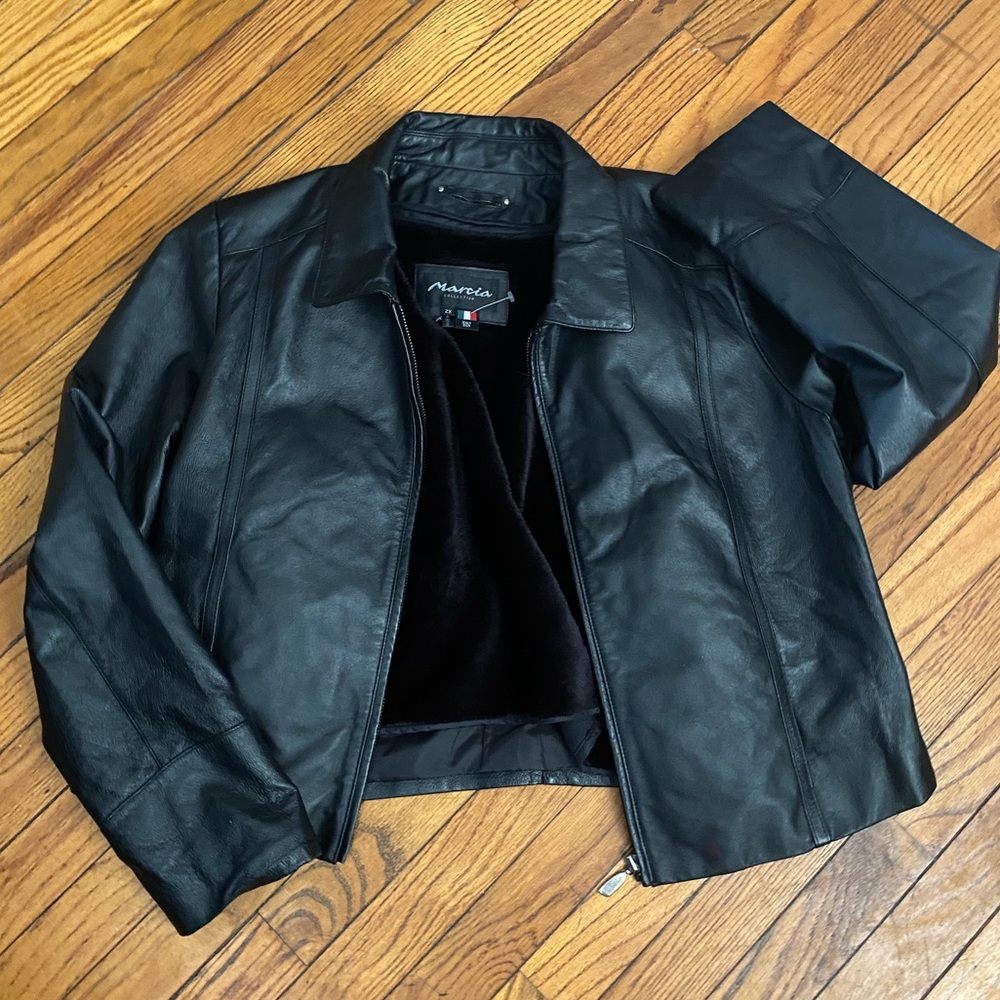 Plus Size Leather Jacket